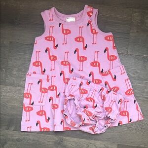 Hanna Andersson Flamingo Print Dress Set